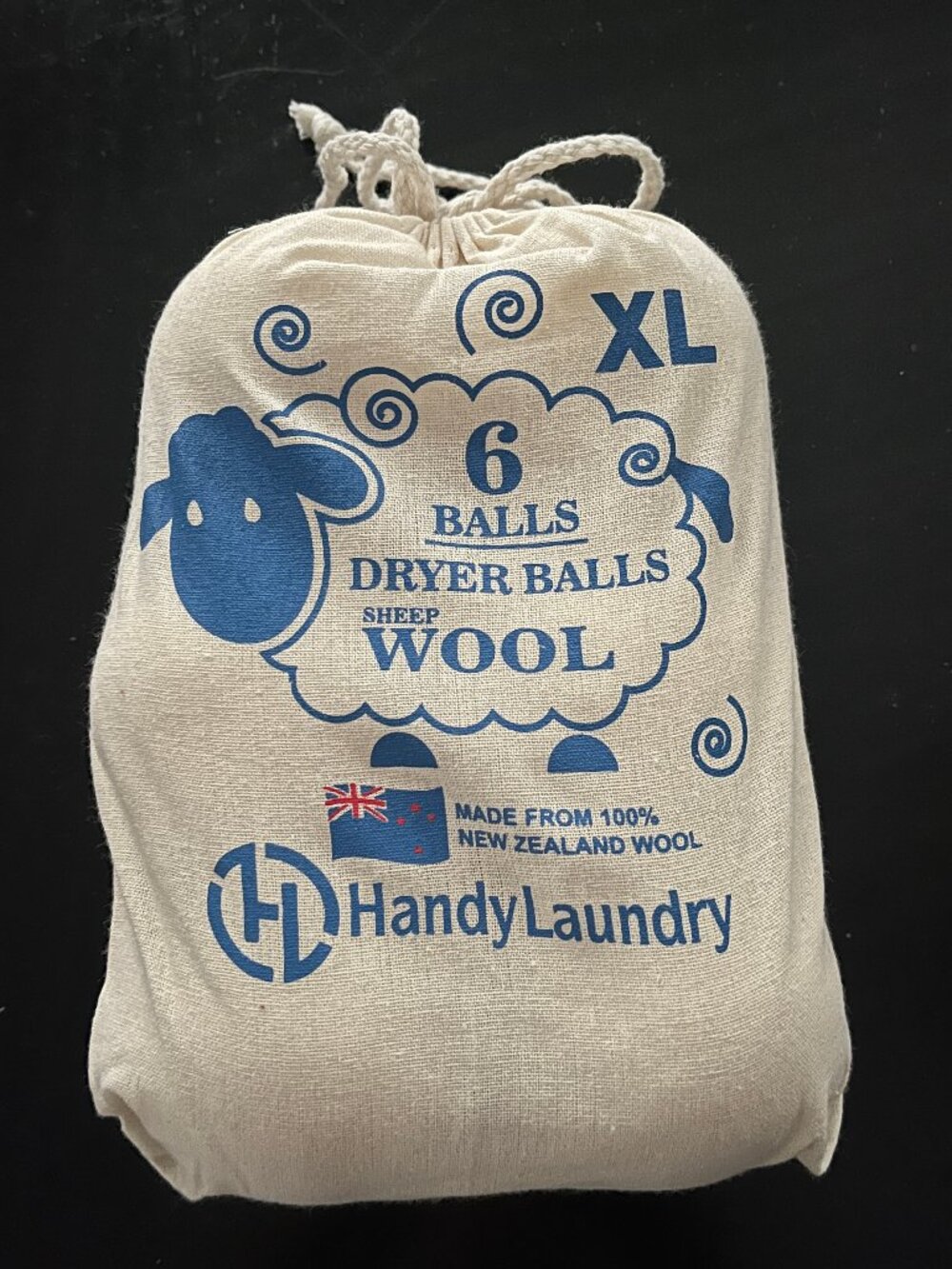 BRAND NEW 6 Wool Dryer Balls 100% New Zealand Sheep's Wool